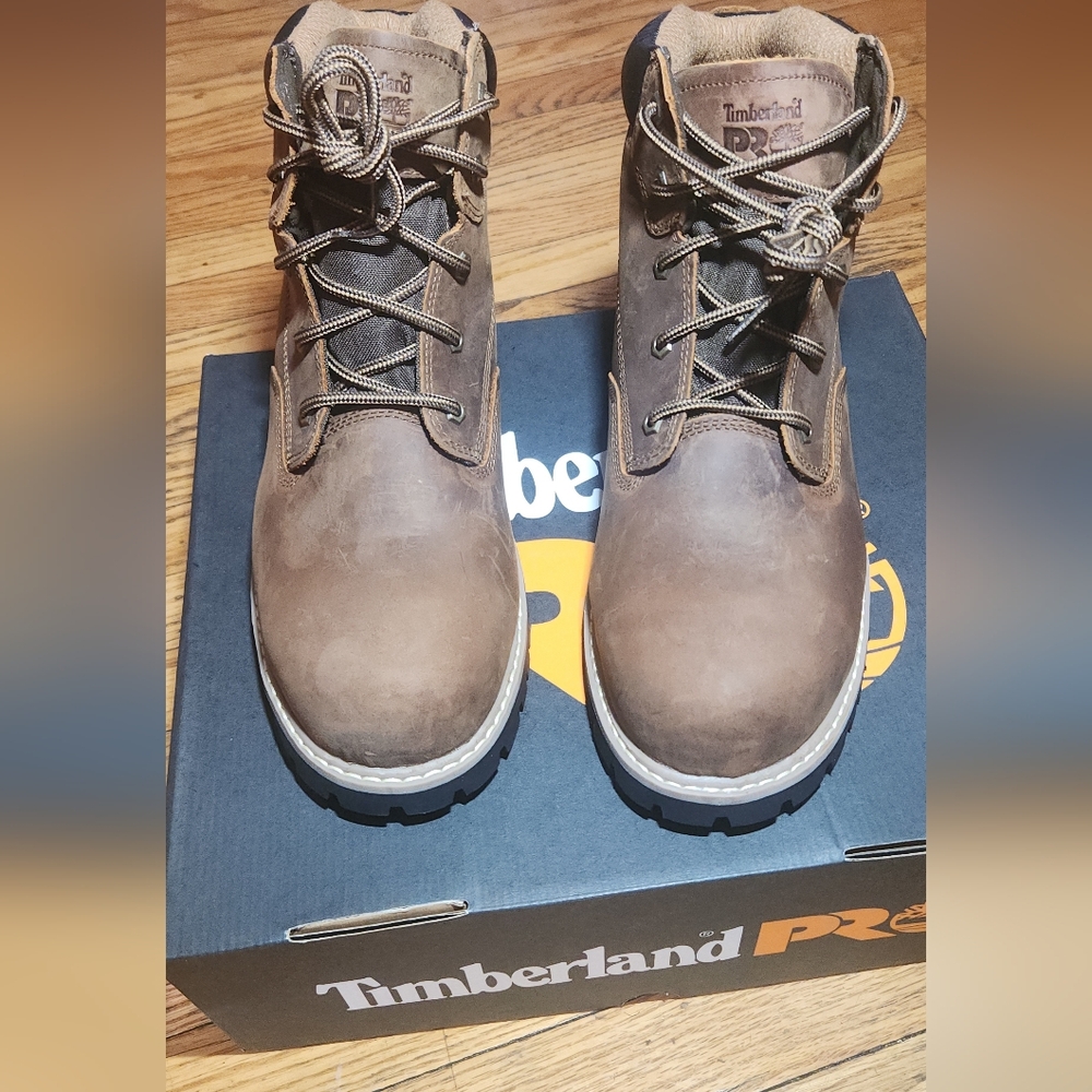 Timberland PRO Men's Chocolate  Leather Boots